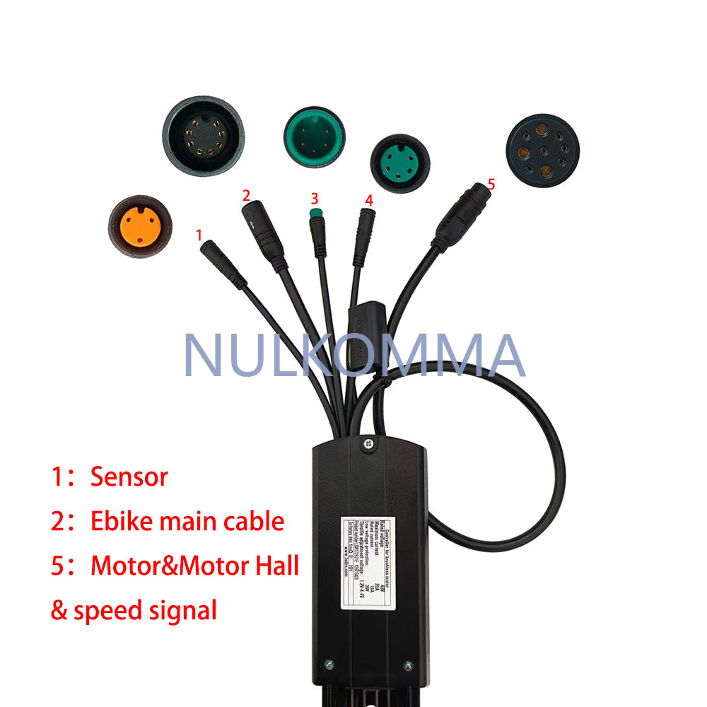 NULKOMMA Brushless Motor Controller LSW1729-21E 48V 20A E-Bike Scooter Universal E-Bike Conversion Kit Bicycle Speed Controller
