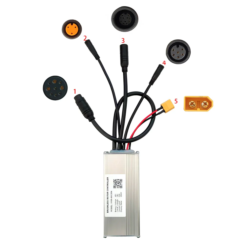 Nulkomma Brushless Motor Controller X109-AXC004 48V 22A E-Bike Scooter Universal E-Bike Conversion Kit Bicycle Speed Controller