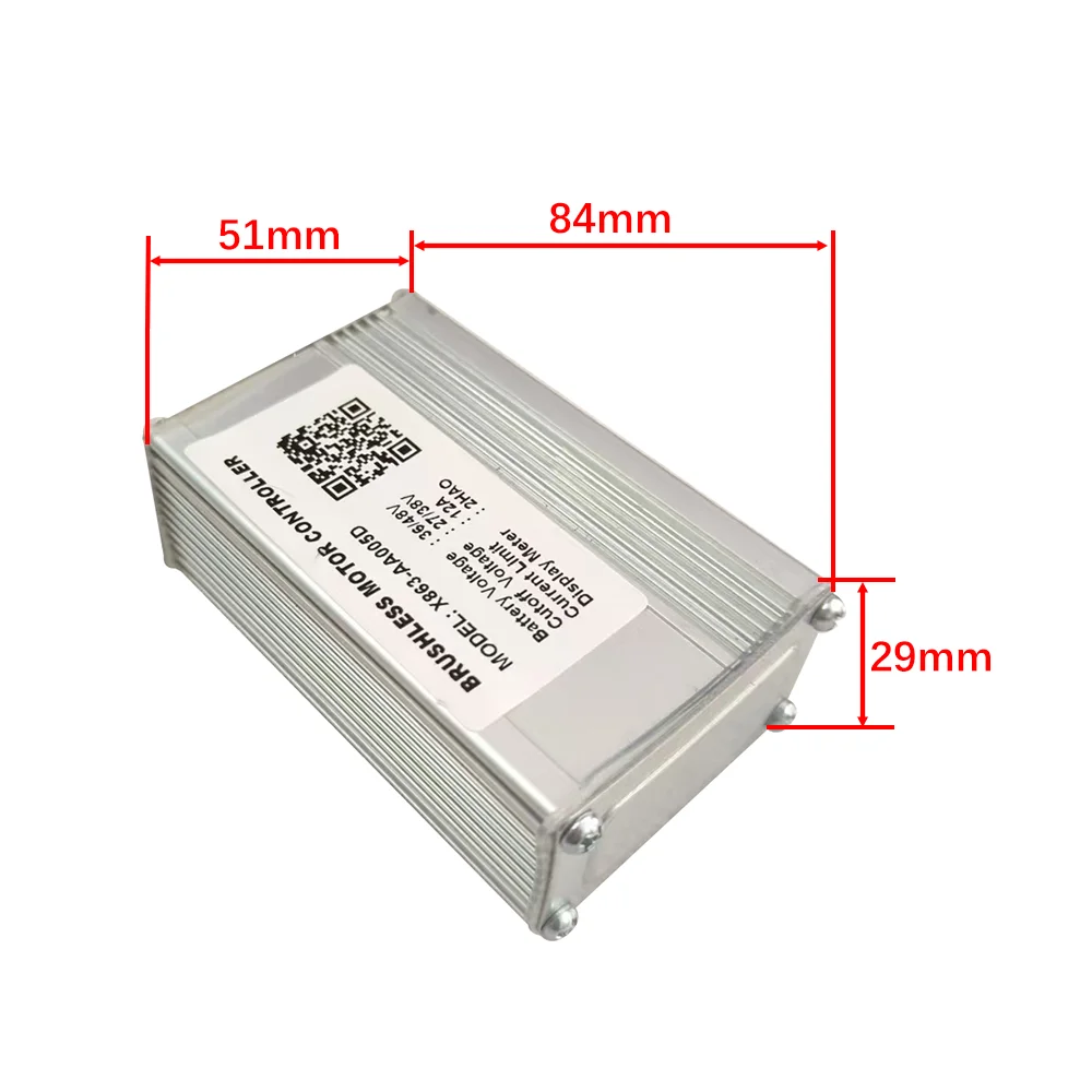 Nulkomma Ebike Brushless Motor Controller X863-AA005D 36V 48V 12A for 2HAO Protocol Electric Scooters MTB Accessories Speed Controller