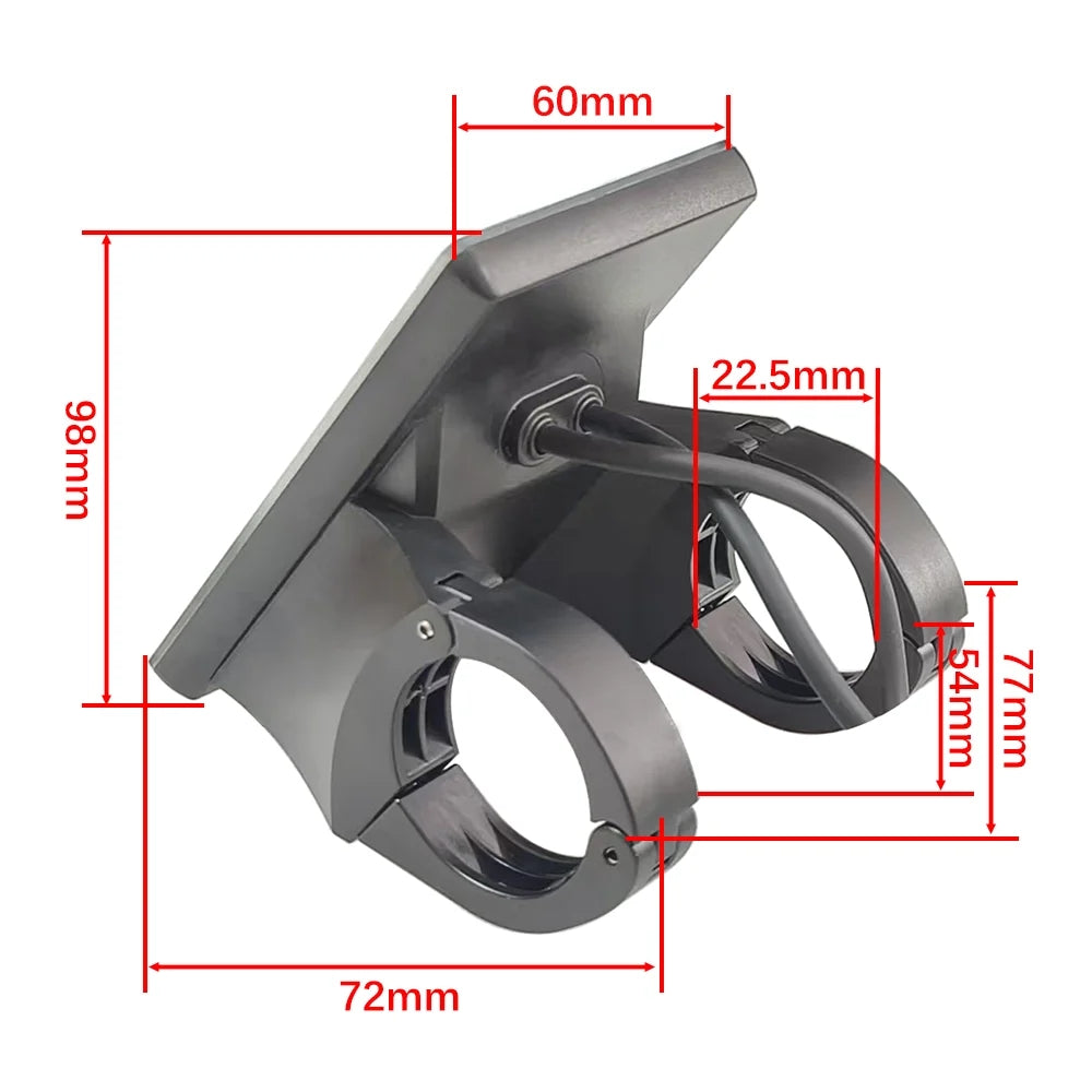 Nulkomma EBike LCD Display Screen Meter KD718 36V 48V 5Pin Speed Control Panel for MTB Fatbike Bicycle Accessories