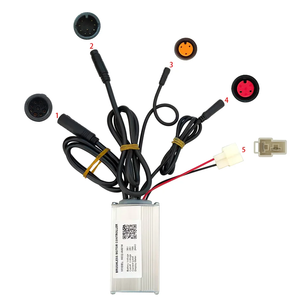 Nulkomma  Ebike Brushless Motor Controller 36V 16A Speed Controller for 2HAO General X032-AA014 for Electric Bicycle Scooter Motorcycle