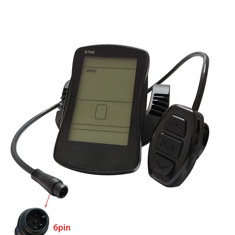Nulkomma Electric Bike LCD Display S700 6pin 48V Speed Controller For MTB Electric Scooter Ebike Accessories Speed Control Panel