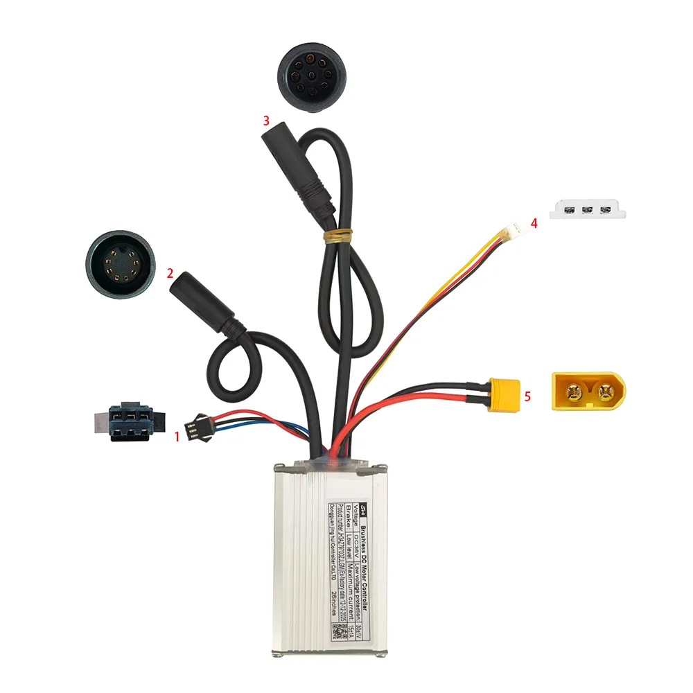 Nulkomma Brushless Motor Controller JH3AZ7970DZJGM 36V 15A E-Bike Scooter Universal E-Bike Conversion Kit Bicycle Speed Controller