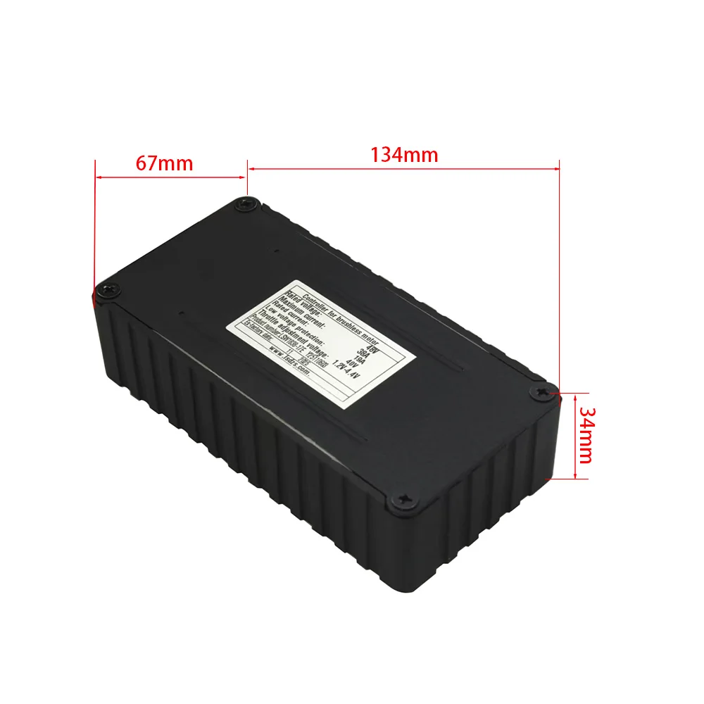 Nulkomma  Electric Bicycle Brushless Motor Controller LSW1838-13ES 48V 19A for Electric Scooters Fat Bike MTB Ebike Speed Controller