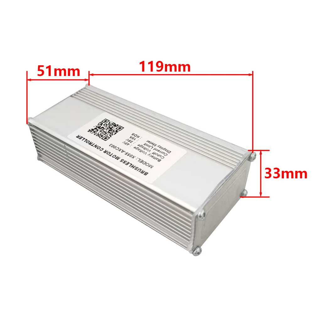 Nulkomma Ebike Brushless Motor Controller X055-AXC003 48V 18A for KDS Protocol Display Electric Scooters MTB Fat Bikes Accessories