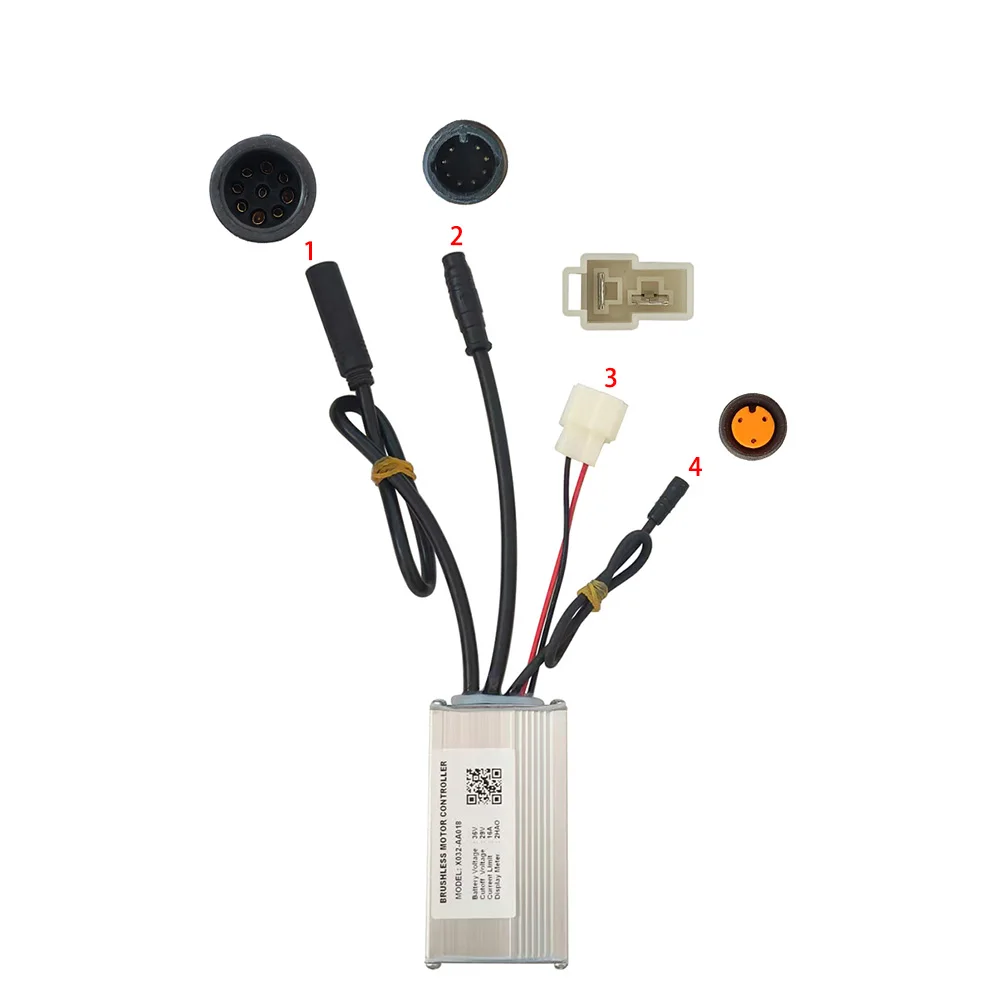 Nulkomma Brushless Motor Controller X032-AA018 36V 16A for 2HAO Protocol Display Electric Scooters MTB Ebike Accessories Speed Controller