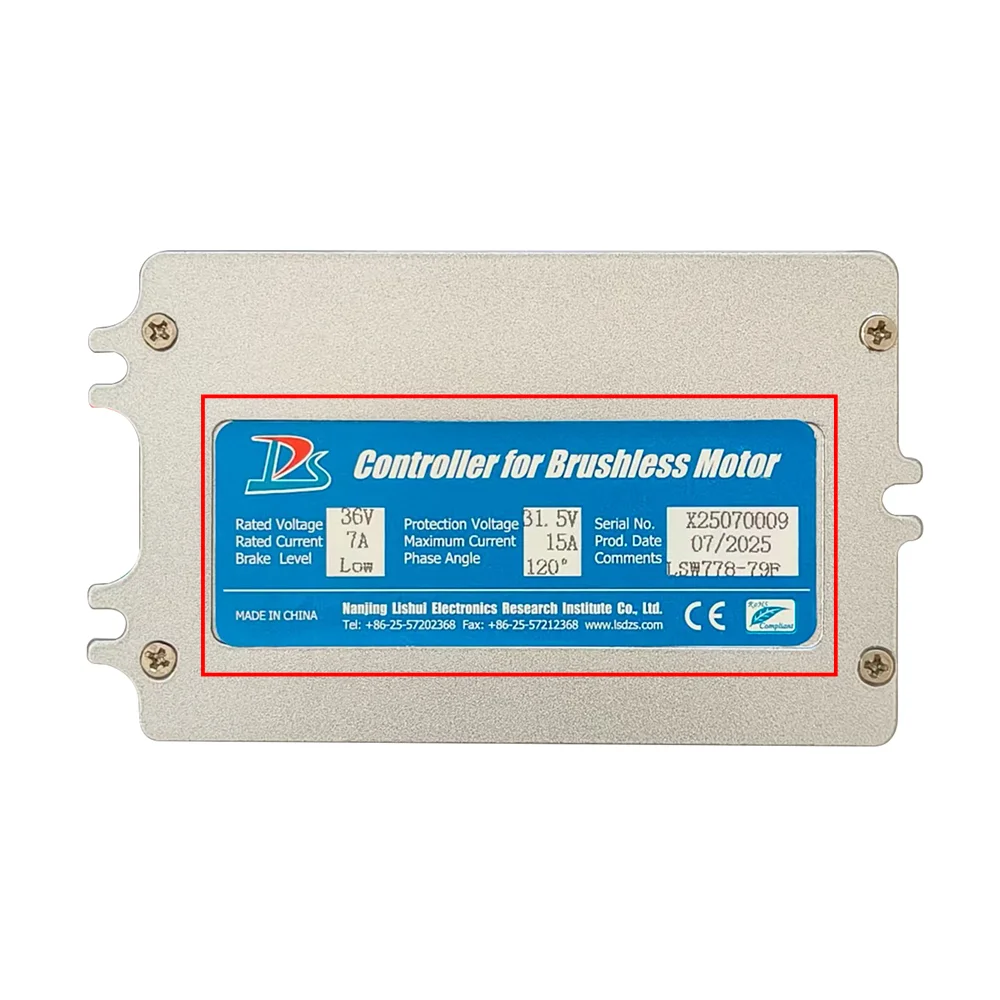 Nulkomma Ebike Motor Brushless Controller LSW778-79F 790 Display 36V15A Speed Controller For Electric Bicycle Scooters Fat Tire Bikes MTB
