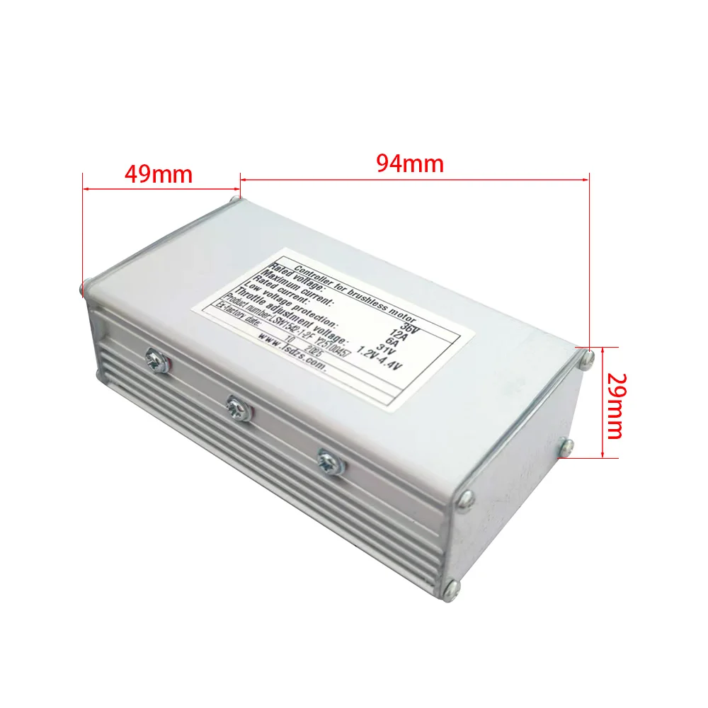 Nulkomma E-bike 36V Brushless Motor Controller LSW1542-1-2F 36V 6A for Electric Scooters Fat Bike MTB Accessories Speed Controller
