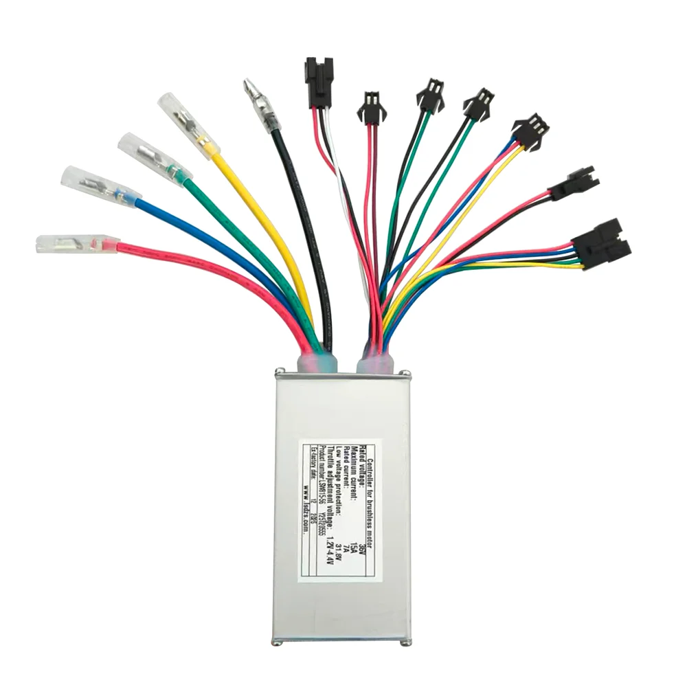 Nulkomma Ebike Brushless Motor Controller LSW815-56 36V 15A Suitable for Electric Bicycles Scooters Fat-Tire Bikes Speed Controller