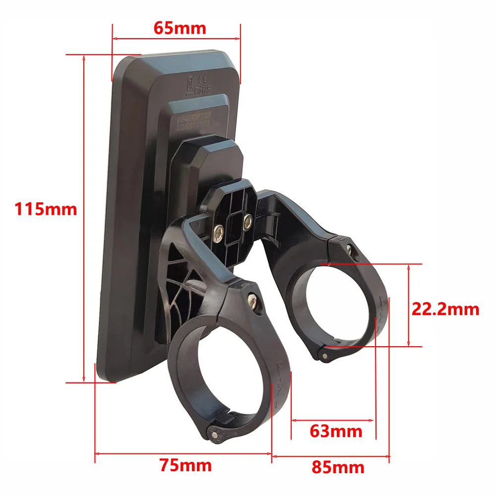 Nulkomma EBike LCD Display Vertical Screen YL91F 5-hole Female Connector Waterproof Bicycle Computer Bike Conversion Kits