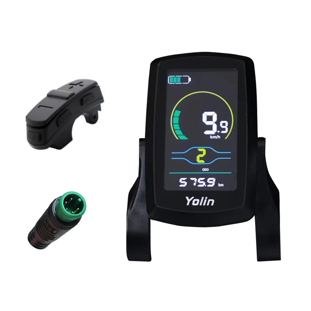 Nulkomma EBike Display Screen Meter YL80C 36V 48V 52V 5Pin Speed Control Panel for ENGWE Bike Fat Tire Controller Yolin Conversion Kit