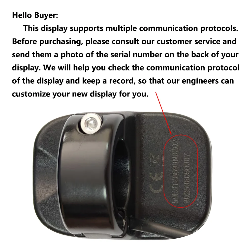 Nulkomma E-Bike LED Display Screen Meter KD59E 5pin 24V 36V 48V Speed Controller For MTB Electric Scooter Engwe Bike Accessories