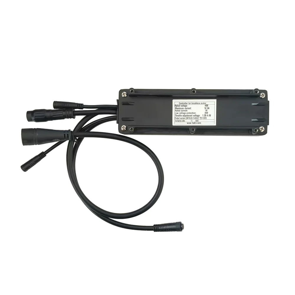 Nulkomma LSW765-28-15-4FA-D Electric Bicycle Brushless Motor Controller 48V 7A for Electric Scooters Fat Bike MTB Ebike Speed Controller