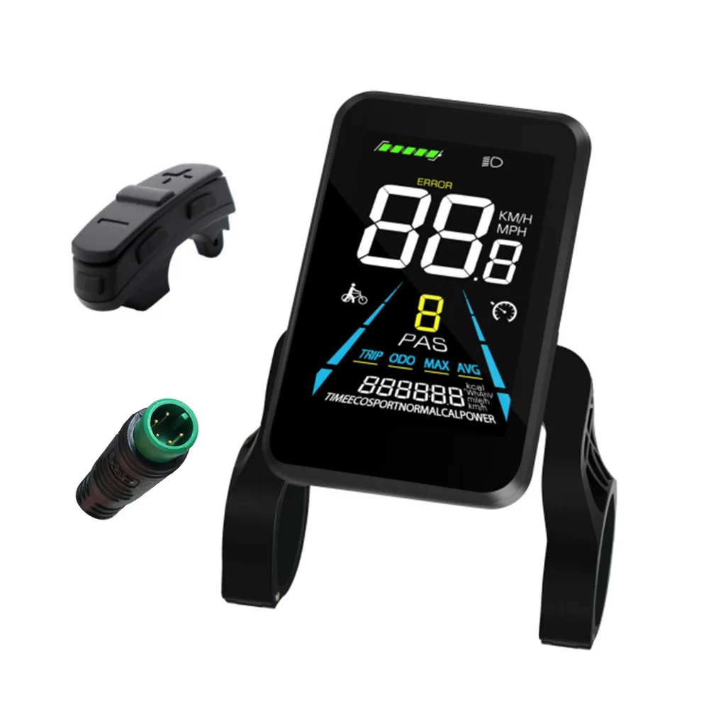 Nulkomma  E-bike Color Display Screen Meter YL81F 36V 48V 52V 5pin Conversion Kit for Engwe Electric Bike MTB Accessories