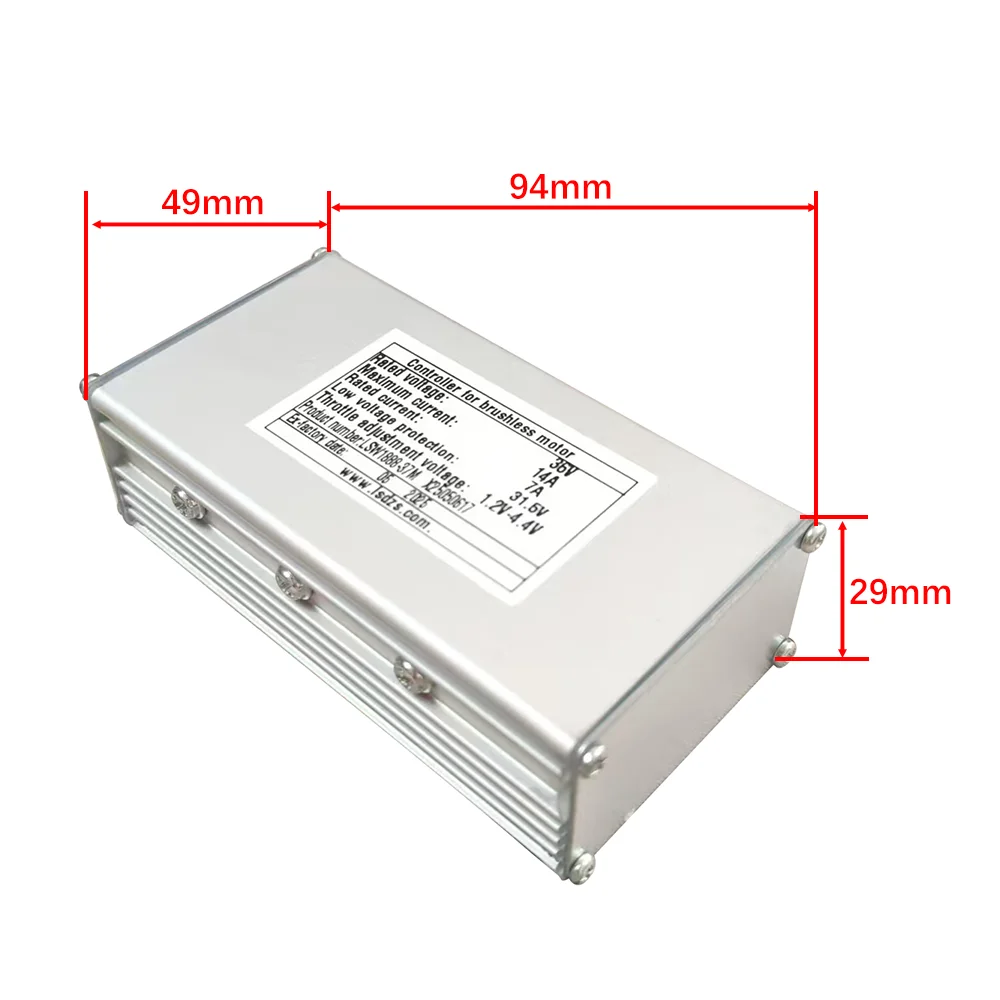 Nulkomma E-bike DC Brushless Motor Controller LSW1888-37M 36V 14A for Electric Scooters Speed Parts MTB Accessories Speed Controller