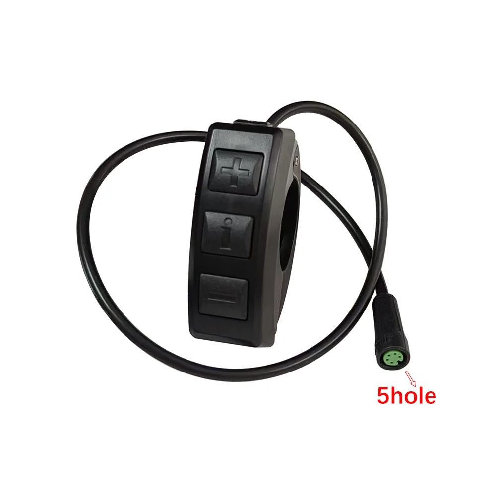 Nulkomma EBIKE K4 K5 Button 5-Hole for KEY DISP KD716 KD986 Display Screens Compatible with Various Models Bike Electronics Accessory