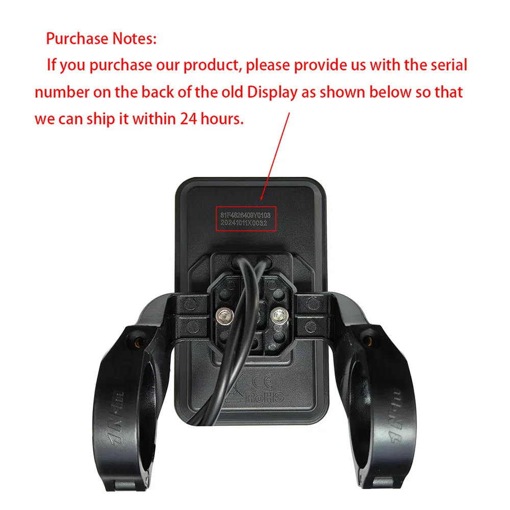 Nulkomma EBike Display Screen Meter YL81F Yolin 36V-52V 2HAO Fatbike Speed Control Panel Speedometer for Engwe Bike Accessories
