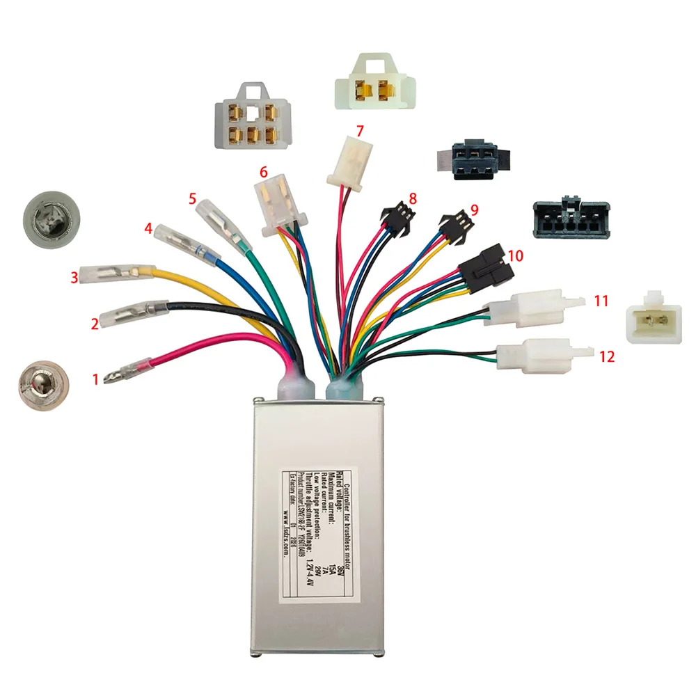 Nulkomma Ebike Brushless Motor Controller LSW2168-2F 36V 7A for Electric Scooters Speed Parts MTB Accessories Speed Controller