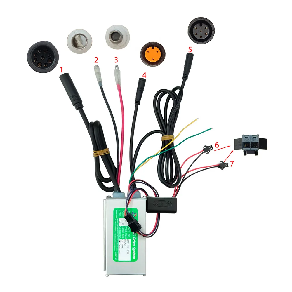 Nulkomma  Ebike Brushless Motor Controller LSW06-90B1CFSB 36V 14A for Electric Scooters Fat Bike MTB Ebike Speed Controller