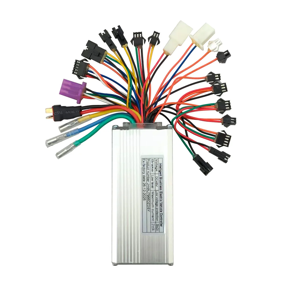Nulkomma Brushless Motor Controller JH4AJ7966DZDSY 48V 21A E-Bike Scooter Universal E-Bike Conversion Kit Bicycle Speed Controller