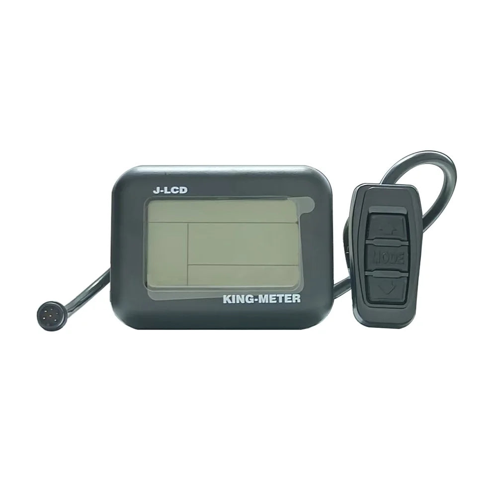 Nulkomma LCD Display Meter KING-MEYER J-LCD 6-Pin 36V 48V E-Bike Accessories For Mountain Bikes E-Scooters Speed Control Panel