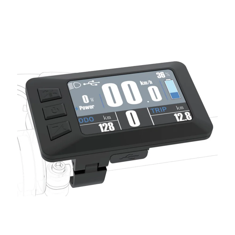 Nulkomma  Electric Bike LCD Display Screen Meter KD286 5pin Male Connector 24V 36V 48V Speed Controller Panel Parts For Ebike fat bike