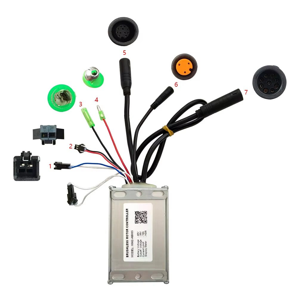 Nulkomma X062-AB003 Electric Bicycle MTB Scooter 48V Controller Brushless Motor EBIKE Modified Parts KDS Communication Protocol