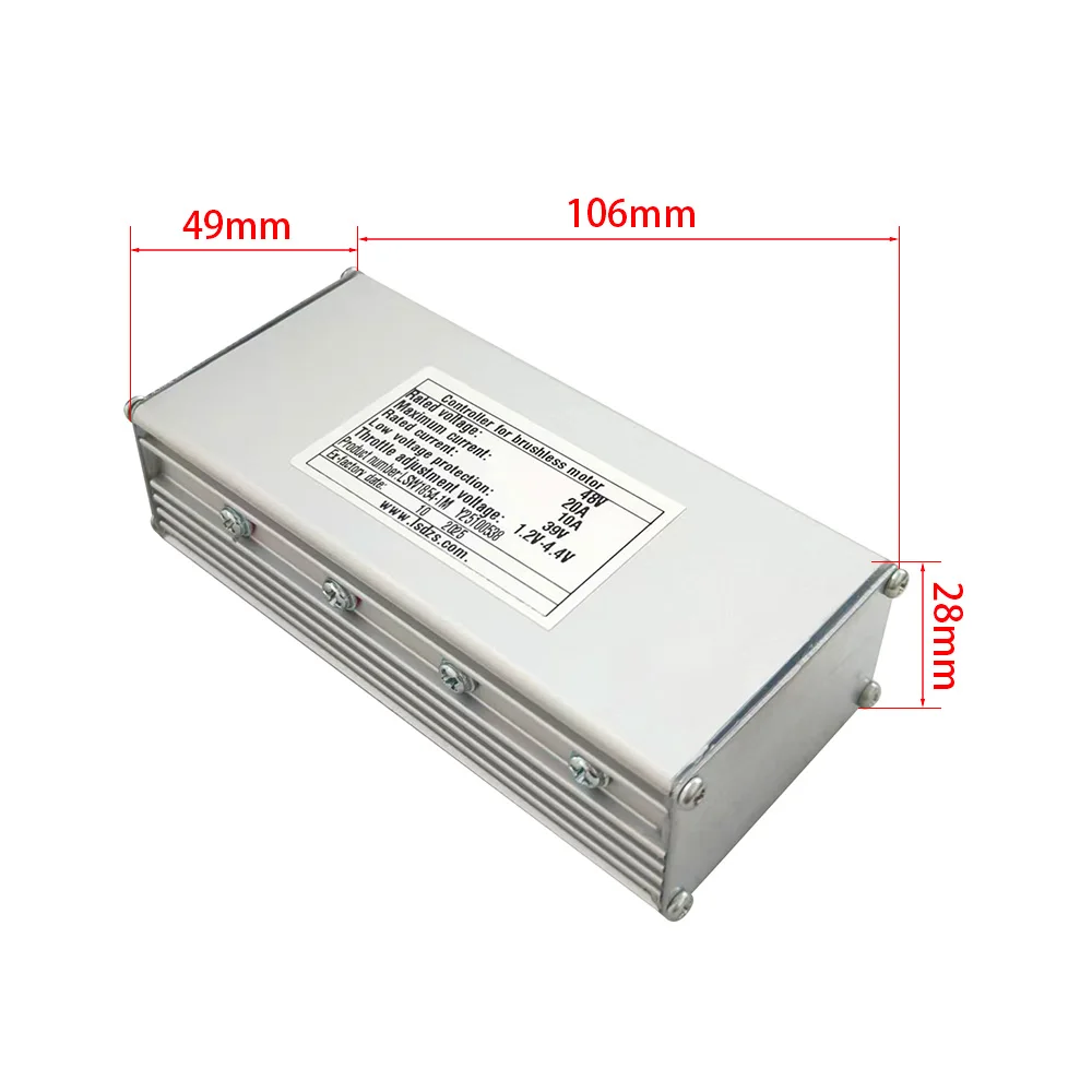 Nulkomma Ebike Brushless Motor Controller LSW1854-1M 48V 10A for Electric Scooters Fat Bike MTB Accessories Speed Controller