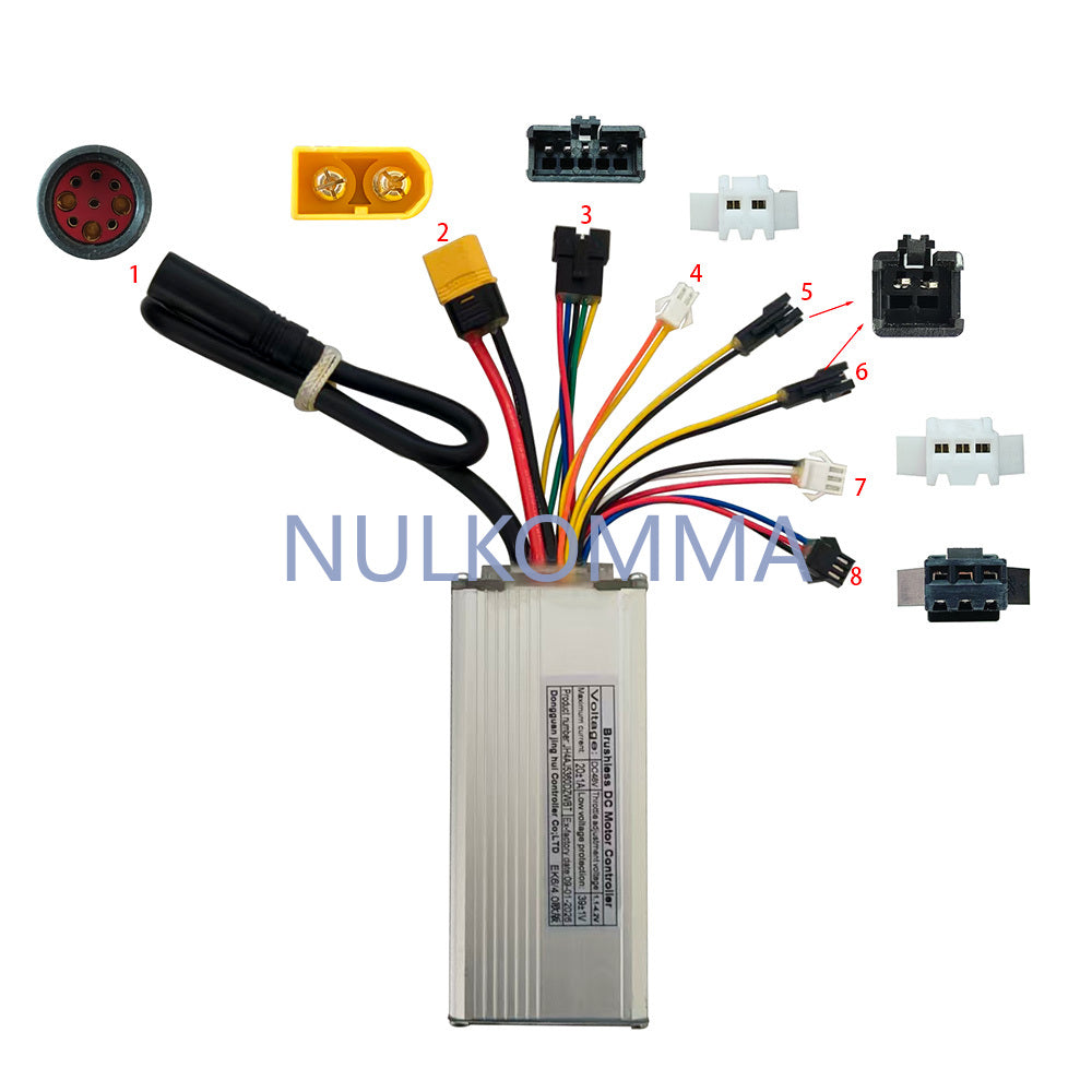 NULKOMMA EBIKE Brushless Motor Controller Electric Bicycle 48V JH4AJ5360DZWBT Suitable for Electric Scooters Mountain Bikes Motorcycles