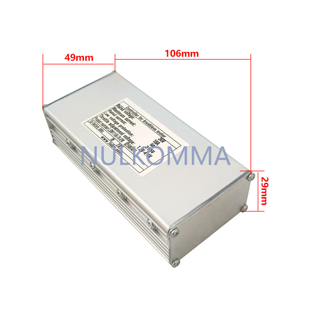 NULKOMMA Customisation Ebike Brushless Motor Controller LSW1106-78-2M 36V Suitable for Electric Bicycles Fat-Tire Bikes Speed Controller