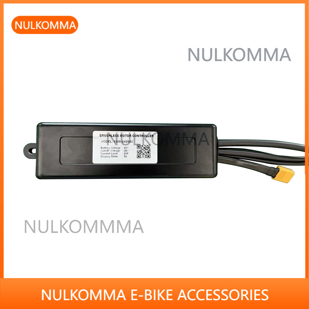 NULKOMMA Ebike Brushless Motor Controller 48V 20A Speed Controller for 5S General X008-AXD003 for Electric Bicycle Scooter Motorcycle