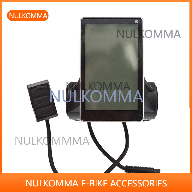 NULKOMMA M5 6PIN LCD Display for EBIKE Speed Controller Meter 36/48V Electric Bike Accessories Bicycle Screen MTB Instrumentation