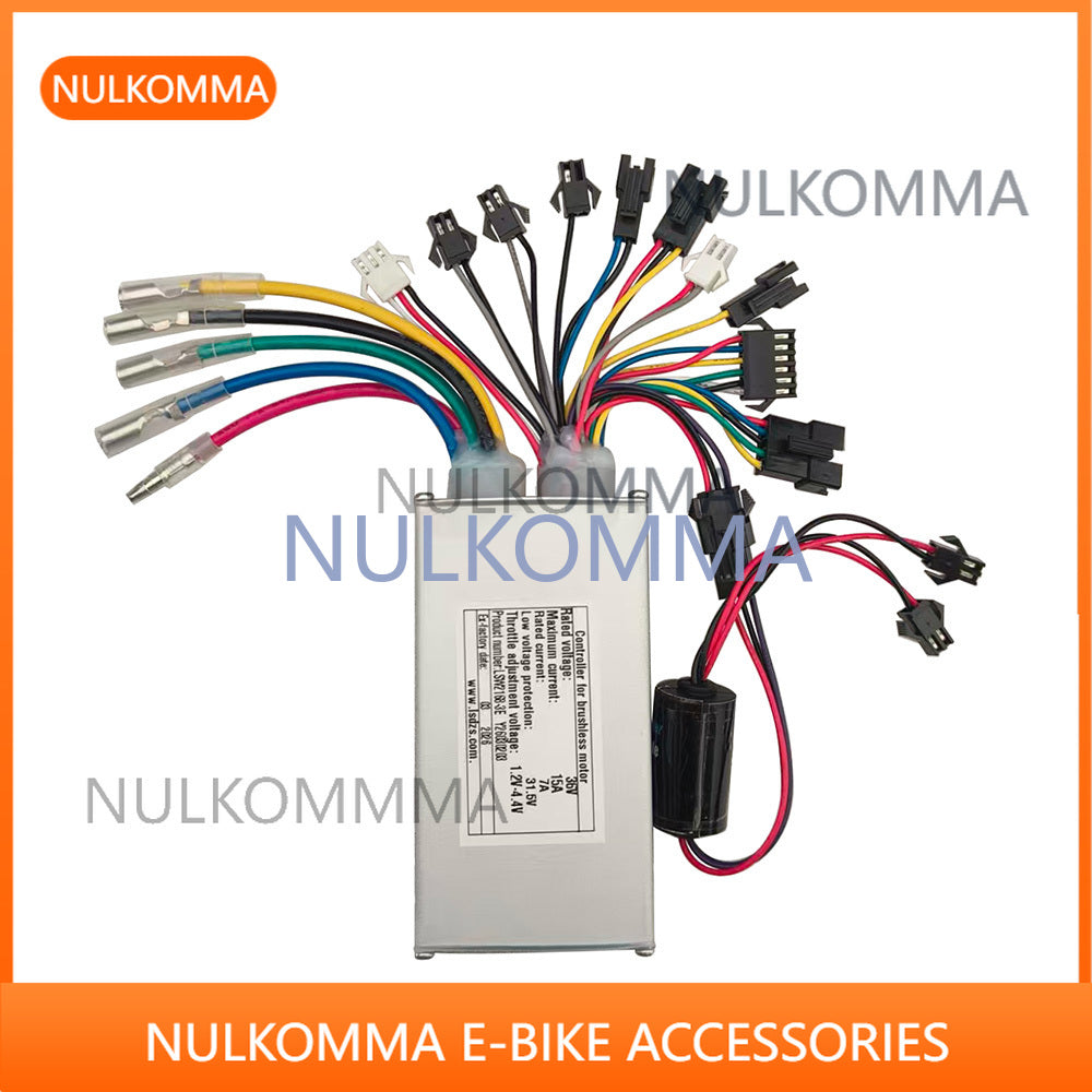 Ebike Brushless Motor Controller LSW2168-3E 36V 15A Suitable for Electric Bicycles Scooters Fat-Tire Bikes Speed Controller