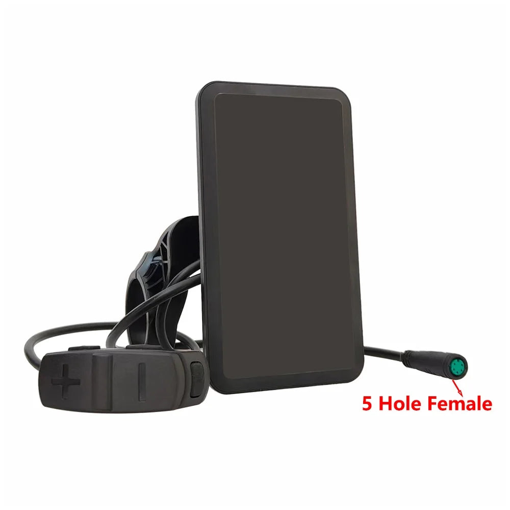 Nulkomma  EBike LCD Display Vertical Screen YL91F 5-hole Female Connector Waterproof Bicycle Computer Bike Conversion Kits