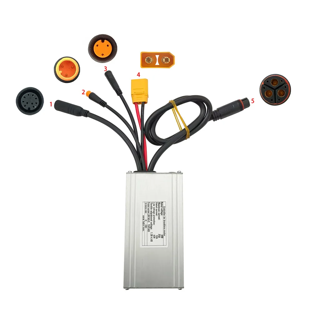 Nulkomma Electric Bike Brushless Motor Controller LSW1943-2E 48V 12A for Electric Scooters Fat Bike MTB Accessories Speed Controller