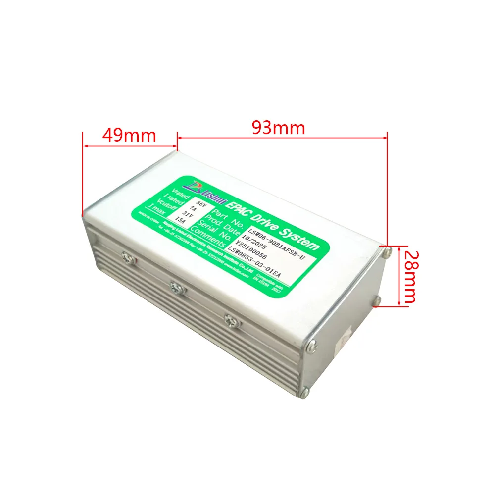 Nulkomma LSW06-90B1AFSB-U Electric Bicycle Brushless Motor Controller 36V 15A for Electric Scooters Fat Bike MTB Ebike Speed Controller