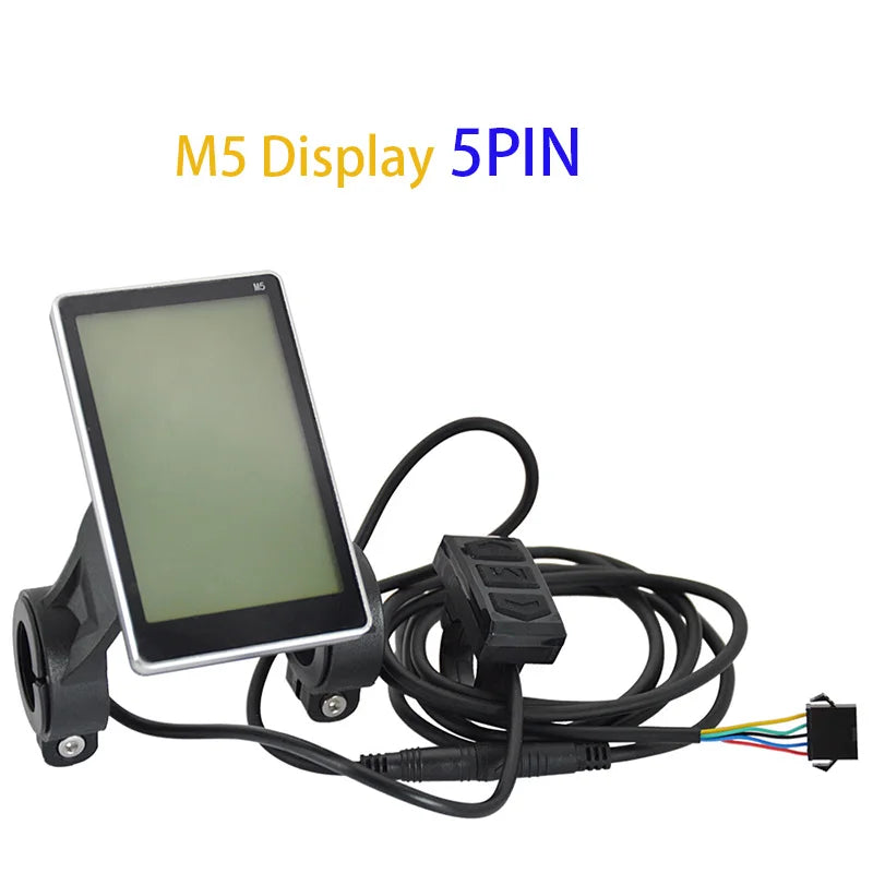 Nulkomma M5 5Pin EBike LCD Display Electric Bike Accessories 24V 36V 48V Speed Control Panel Electric Mountain Bike Part E-Scooter