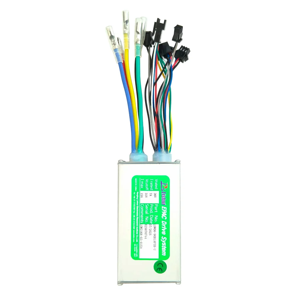 Nulkomma Ebike Brushless Motor Controller LSW06-90B1AFSB-U 36V 15A for Electric Scooters Fat Bike MTB Accessories Speed Controller