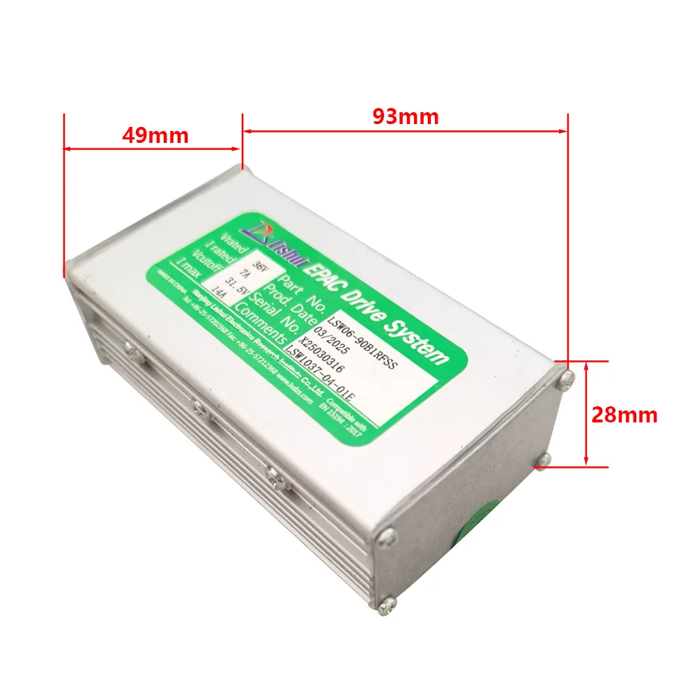 Nulkomma Ebike Motor Brushless Controller LSW2168-01-01EA 36V 14A Speed Controller For Electric Bicycle Scooters Fat Tire Bikes MTB