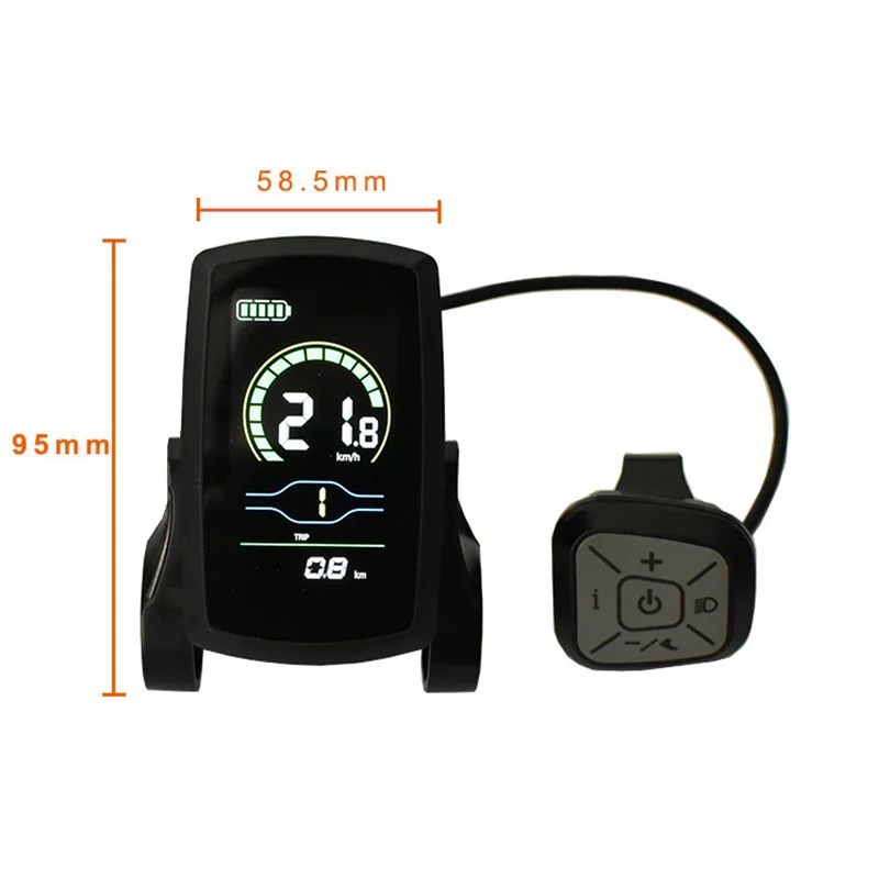 Nulkomma Yolin YL80C EBike LCD Display 48V Electric Bike Conversion Kit Electric Scooter Accessories Mountain Bike Speed Controller Parts