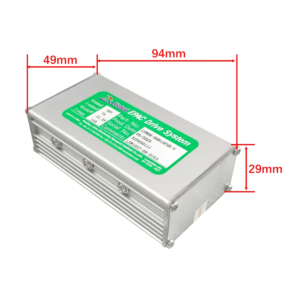 Nulkomma LSW06-90B1AFSB-U 36V 14A Brushless Motor Controller Speed Parts for Electric Scooters MTB Ebike Accessories Speed Controller