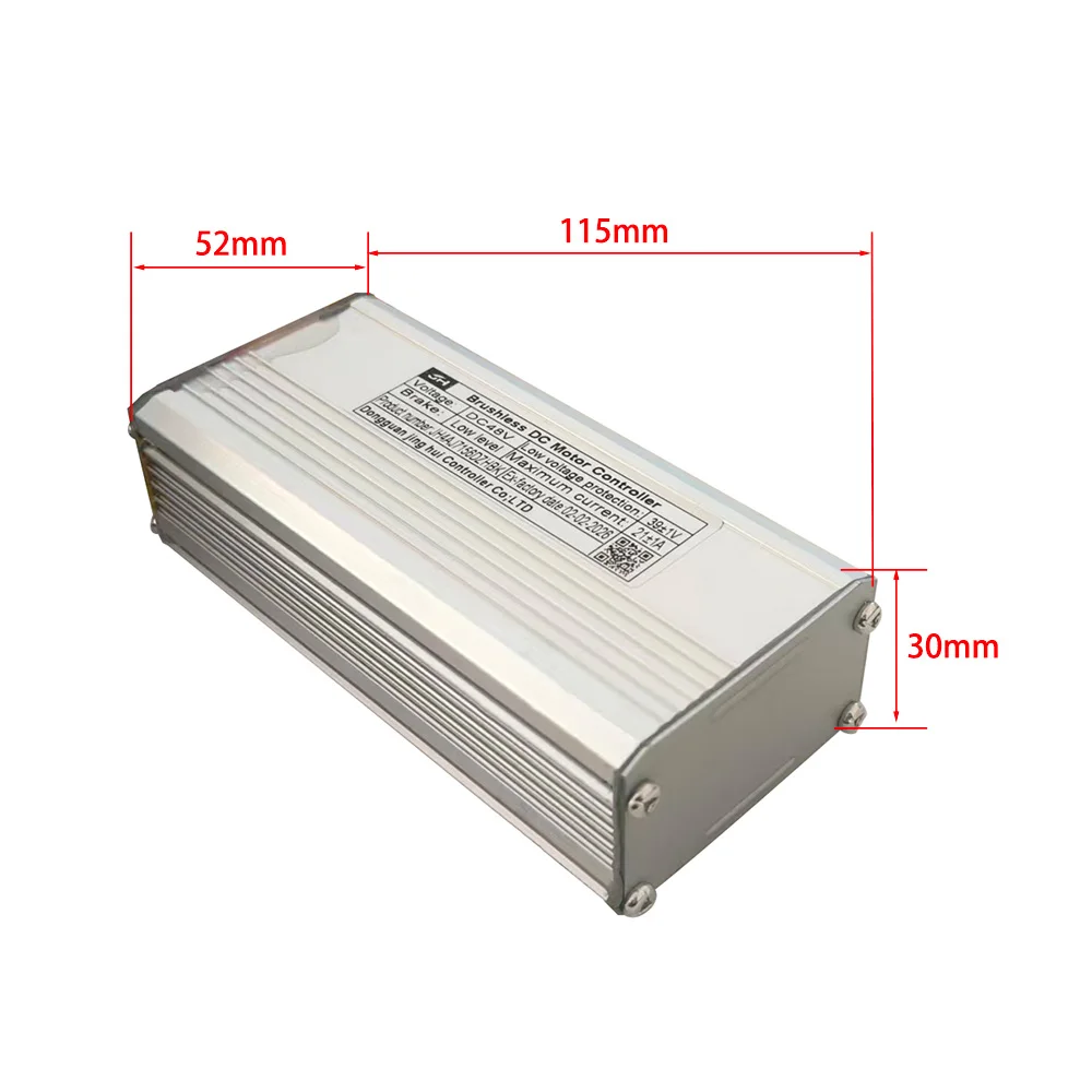 Nulkomma JH4AJ7156DZHBK Brushless Motor Controller 48V Lithium-Ion Sine Wave E-Bike Speed Controller Suitable for Electric Bicycles