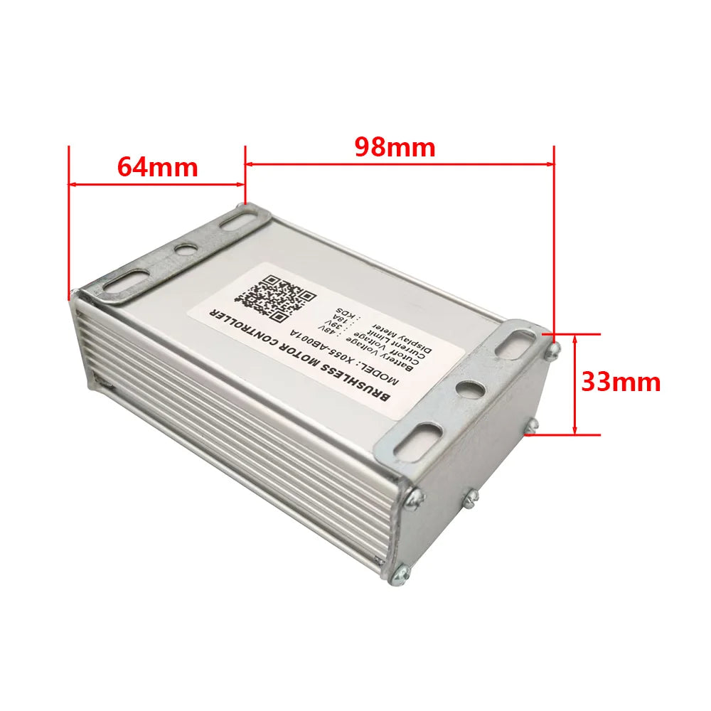 Nulkomma X055-AB001A EBike Brushless Motor Controller 48V 18A E-Bike Parts Mountain Bike Speed Controller For Display Meter KDS