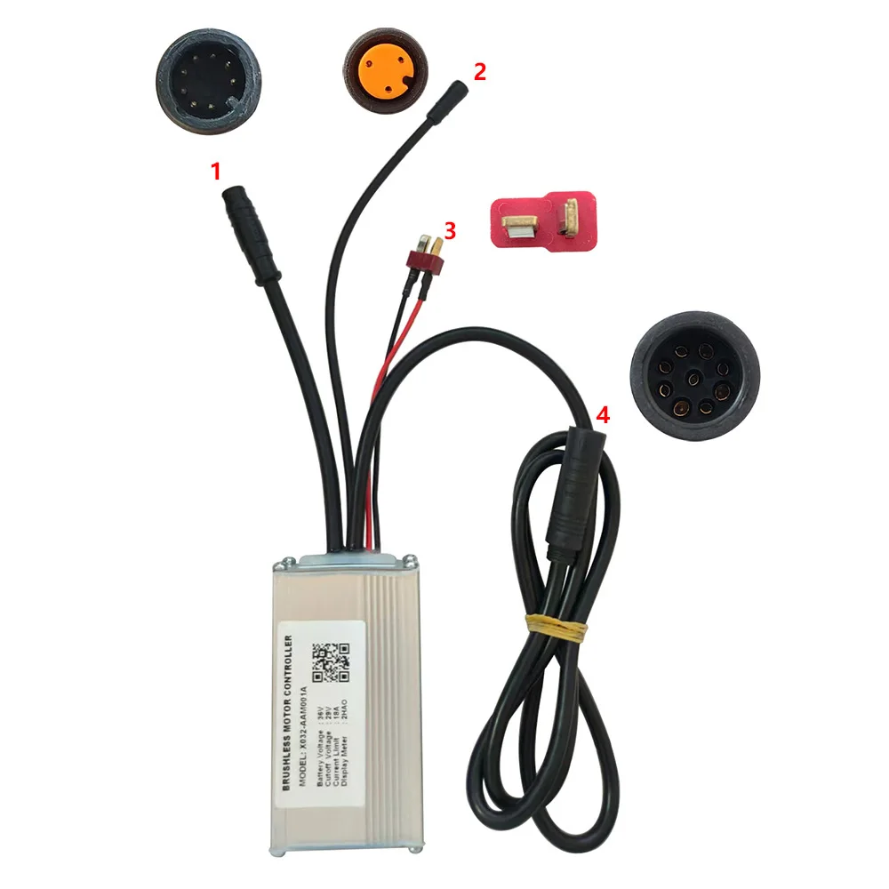 Nulkomma  Electric Bike Brushless Motor Controller X032-AAM001A 36V 18A for 2HAO Protocol Display Electric Scooters MTB Speed Controller