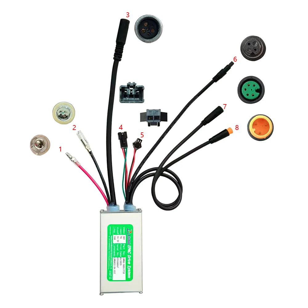 Nulkomma LSW06-90B1CFSB 36V 14A Brushless Motor Controller Speed Parts for Electric Scooters MTB Ebike Accessories Speed Controller