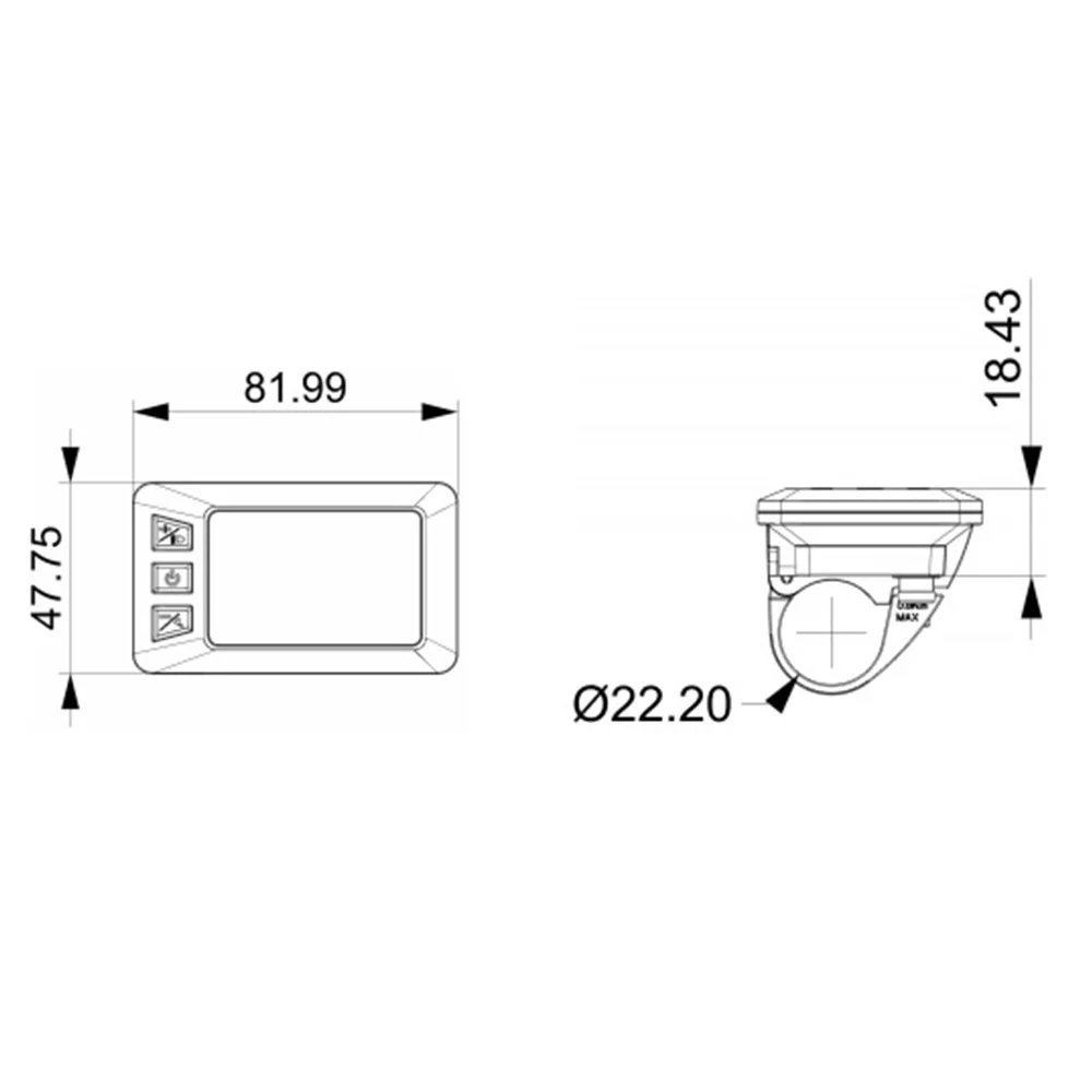 Nulkomma  Electric Bike KD21C LCD Display Screen Meter KEY DISP 5pin Male Plug 24V 36V 48V 52V Speed Controller Panel For Ebike MTB UART