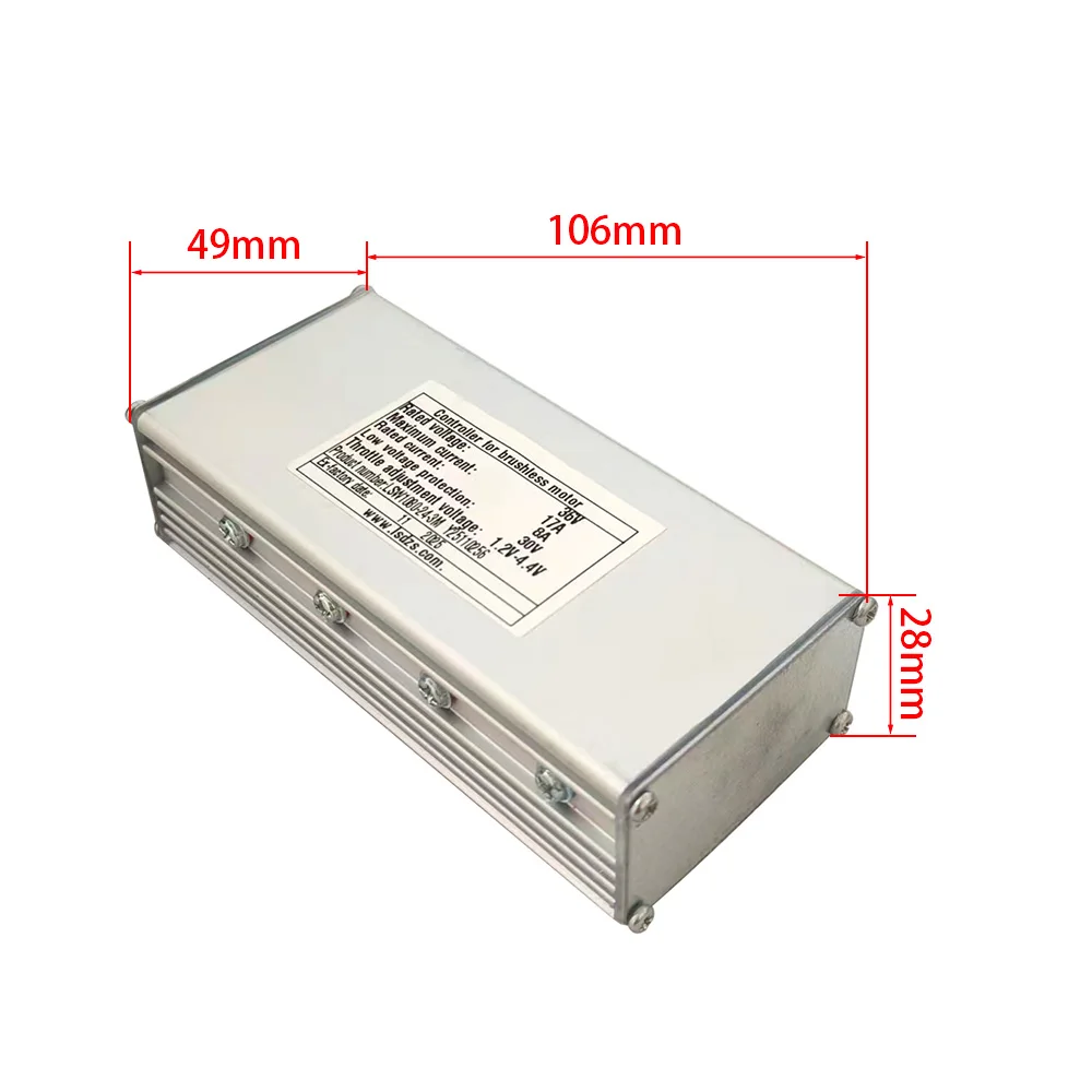 Nulkomma Ebike Brushless Motor Controller LSW1080-24-3M 36V 8A for Electric Scooters Speed Parts MTB Accessories Speed Controller