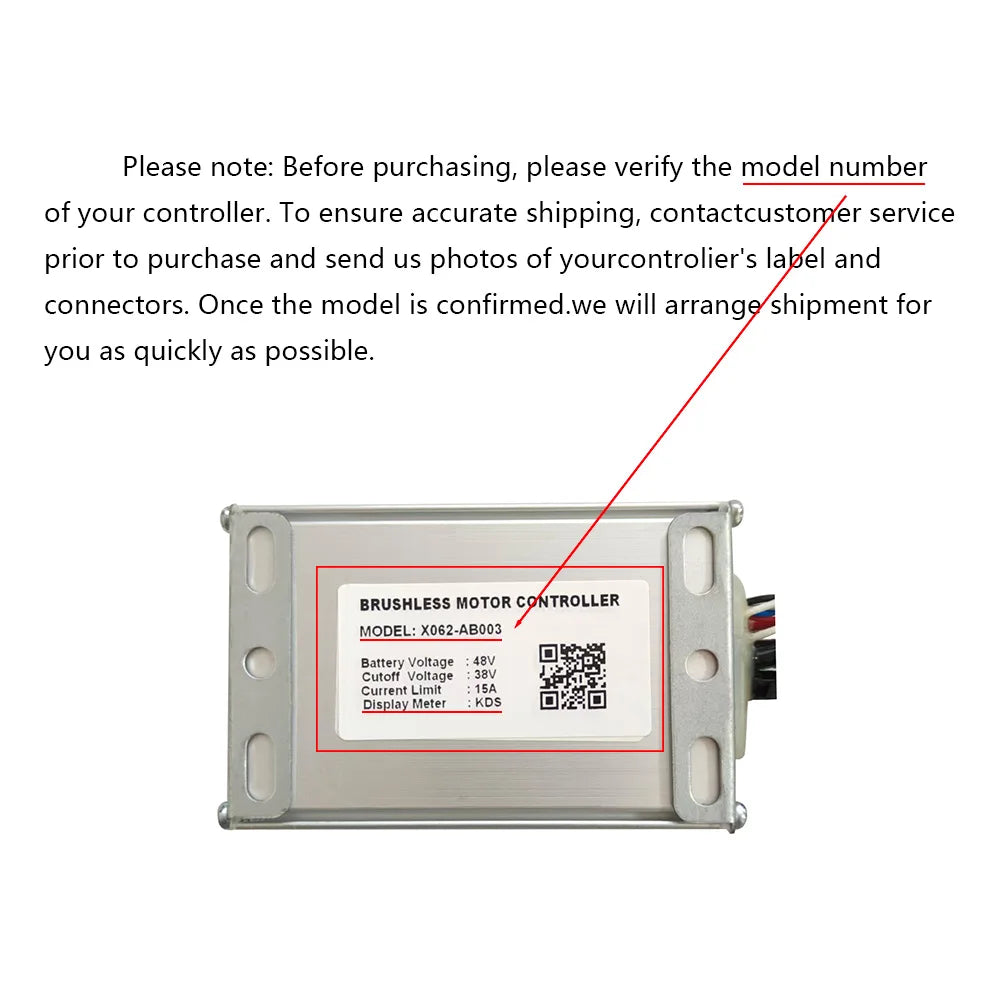 Nulkomma X062-AB003 Electric Bicycle MTB Scooter 48V Controller Brushless Motor EBIKE Modified Parts KDS Communication Protocol