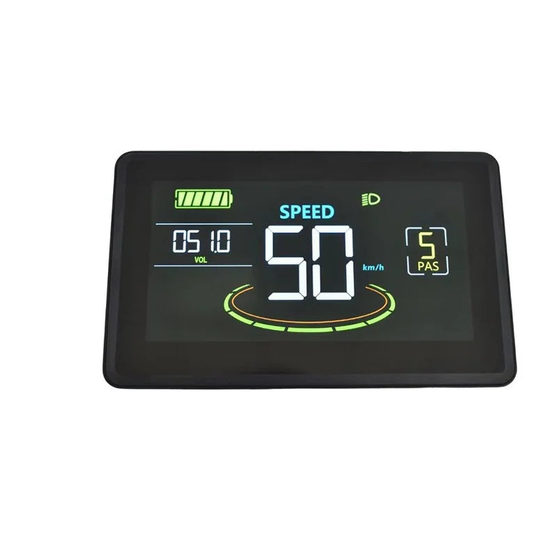 Nulkomma  Ebike LCD Dispiay Screen Meter Speed Control Panel H6C 24V-60V For Protocol No. 2 MTB Electric Bicycle Accessories