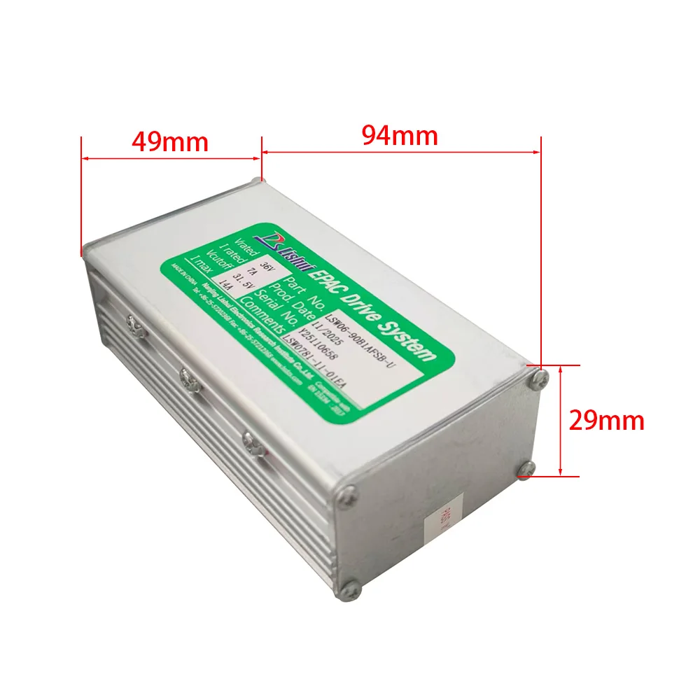 Nulkomma Ebike Brushless Motor Controller LSW0781-11-01EA 36V 14A Suitable for Electric Bicycles Scooters Fat-Tire Bikes Speed Controller